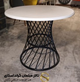 تصویر میز غذاخوری چهار نفره استیل هامون TG-80 Steel Hamoon Dining table-TG-80