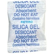 تصویر رطوبت گیر سیلیکاژل مدل RH رتیرو وزن 2 گرم بسته 100 عددی 