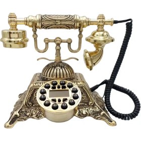تصویر تلفن برنزی بزرگ 