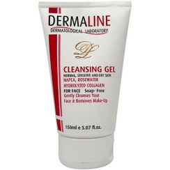 تصویر شوینده پوست‌های خشک و حساس درمالاین cleansing gel normal, sensitive & dry skin DERMALINE 