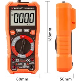 تصویر مولتی متر ویکتور مدل VC890G+ با محافظت ۲ فیوزه 