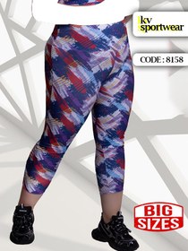 تصویر لگ سایز بزرگ ورزشی زنانه کد 0010 Womens big size sports leggings code 0010