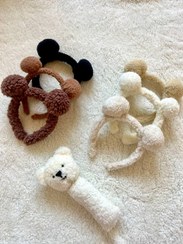تصویر تل تدی کودک، مناسب ۱ تا ۷ سال | رنگ‌بندی متنوع - کرم teddy kids headband