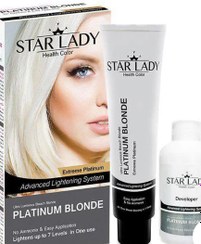 تصویر دکو کرم پلاتینه بلوندر استارلیدی STARLADY platinum blonde حجم 250 میل 