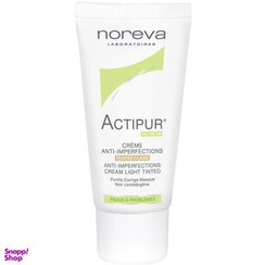 تصویر کرم ضد جوش رنگی نوروا (Noreva) سری Actipur مدل Light Tinted حجم 30 میلی‌ لیتر 