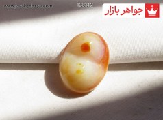 تصویر نگین عقیق باباقوری دو کوهانه خاص و زیبا کد 138312 