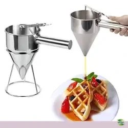 تصویر قیف خمیرریز استیل 