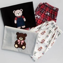 تصویر ست تیشرت شلوار طرح میکس 1449 