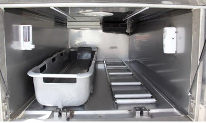 تصویر تابوت حمل جسد فایبرگلاس 