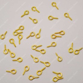 تصویر حلقه پیچ طلایی و نقره ای (پک 20 عددی) 