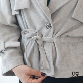 تصویر کت مخمل ژیله کمر گتی 