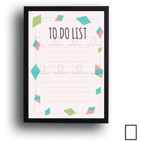 تصویر تابلو وایت برد شیشه ای برنامه ریزی ( TO DO LIST ) مدل N-97410 