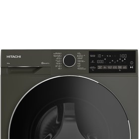 تصویر ماشین لباسشویی 10 کیلویی هیتاچی BD-100XFVEM Hitachi BD-100XFVEM washing machine 1400 cycles 10 kg