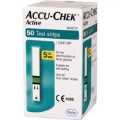 تصویر نوار تست قند خون آکیو چک (Accu Chek) مدل اکتیو بسته 50 عددی آکیو جک