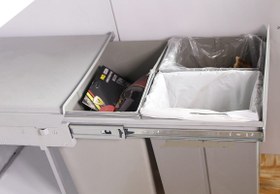 تصویر سطل آشغال کابینتی ۳ مخزنه سیمتال 