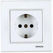 تصویر پریز ارت ایران الکتریک مدل برلیان iran electric brilliant model