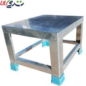 تصویر چهار پایه حمام فلزی ضد زنگ گالوانیزه 