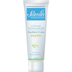 تصویر کرم نرم کننده ثمین (Samin) مدل Emollient حجم 100 میلی لیتر مرطوب کننده و آبرسان ثمین