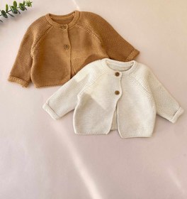 تصویر ژاکت بافت - ۹-۱۲ ماه / صورتی 