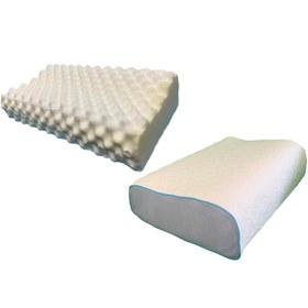 تصویر بالش طبی مموری فوم موج XL ماساژور Breathable wave XL memory foam medical pillow