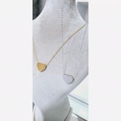 تصویر گردنبند قلب سه بعدی استیل رنگ ثابت 