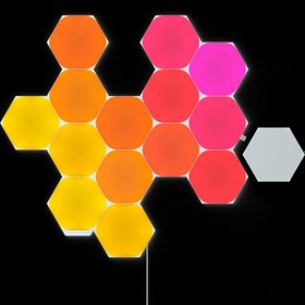 تصویر کیت هوشمند روشنایی 15 تکه نانولیف Nanoleaf Shapes Hexagons Starter Kit Nanoleaf Shapes Hexagons Starter Kit