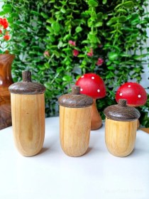 تصویر بلوط‌های چوبی دکوری 