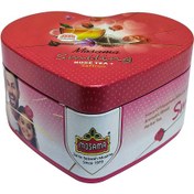 تصویر دمنوش لبخند 10 عددی هرمی قوطی فلزی قلبی دمنوش لبخند