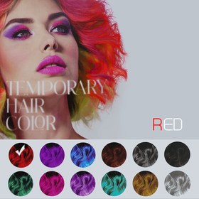 تصویر اسپری مو رنگی پرفکت شماره 05 قرمز Red (150 میل) Perfect red Temporary Hair Color Spray NO.05-150ml