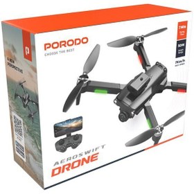 تصویر کوادکوپتر (هلی شات) دوربین دار پرودو Porodo Aeroswift Drone PD-DRNFBM-BK 