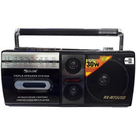 تصویر رادیو ضبط و اسپیکر گولون مدل RX-M70USB Golon RX-M70USB radio recorder and speaker