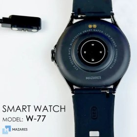 تصویر ساعت هوشمند مازارس مدل W-77 صفحه گرد Mazars Smart Watch Model W-77