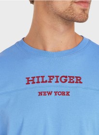 تصویر تی‌شرت گردن‌گرد لوگو برند Tommy Hilfiger Logo Crew Neck T-Shirt