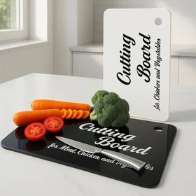 تصویر تخته گوشت شيشه اي 