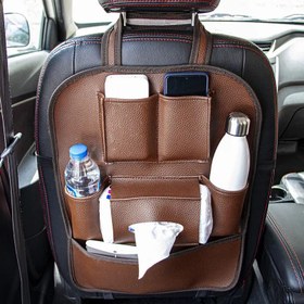 تصویر کیف پشت صندلی خودرو چرم مناسب تمام خودروها 