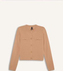 تصویر ژاکت کش باف پشمی زنانه دیفکتو defacto 