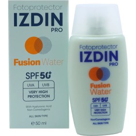 تصویر کرم ضد آفتاب فیوژن واتر SPF 50 ایزدین پرو 50 میلی لیتر Izdin PRO Fusion Water Sunscreen Cream SPF 50 50 ml