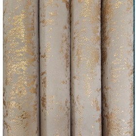 تصویر پرده مخمل طلاکوب النا شامپاینی روشن 