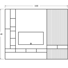 تصویر میز تلویزیون مدل e025b 
