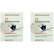 تصویر نوار دستگاه تست قند خون بایونیم مدل sensor مجموعه 2 عددی 
