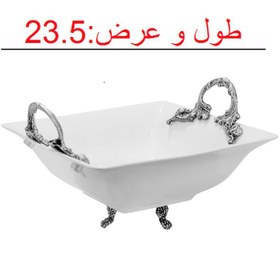 تصویر میوه خوری چینی تقدیس مدل مربع کد 200 | سفید میوه خوری متفرقه مدل میوه خوری چینی تقدیس مدل مربع کد 200 | سفید یک عدد