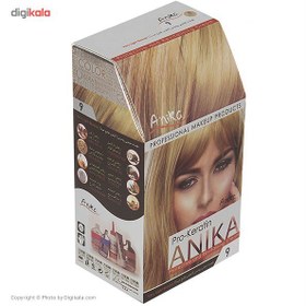 تصویر کيت رنگ مو آنيکا سري Pro Keratin مدل Natural شماره 9 ا Anika Pro Keratin Natural Hair Color Kit 9 Anika Pro Keratin Natural Hair Color Kit 9