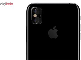 تصویر محافظ لنز دوربین مدل GLP مناسب برای گوشی موبایل اپل iphone X/Xs - بی رنگ شفاف 