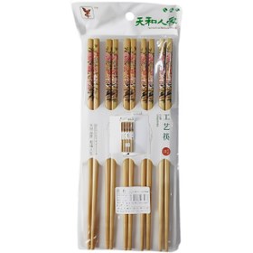 تصویر چاپستیک بامبو گلدار 