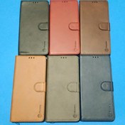 تصویر کیف کلاسوری چرمی به همراه جای کارت مناسب برای گوشی موبایل شیائومی Redmi note 12pro 5g 