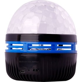 تصویر چراغ رقص نور شارژی طرح شفق LED Q6N Magic Ball + ریموت کنترل ا LED Q6N Magic Ball 5W LED Q6N Magic Ball 5W