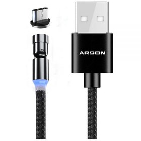 تصویر کابل مغناطیسی AN-Q36 آرسون USB به Micro USB 