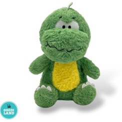 تصویر عروسک دایناسور سبز پولیشی 