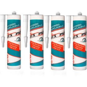 تصویر چسب ماستیک لوکس پن مدل silicone-mastic حجم 480 میلی لیتر بسته 4 عددی 