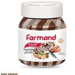 تصویر شکلات صبحانه فندقی شیری دو رنگ فرمند Farmand وزن 200 گرم 